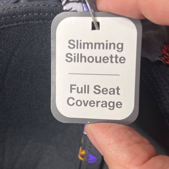 Time And Tru Womens 22W(20-22) Plus Sz Floral Halter 1-Piece Swimsuit Slimming - Picture 14 of 16